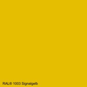 Lederfarbe Signalgelb nach RAL 1003