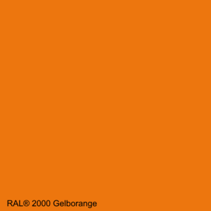 Lederfarbe Gelborange RAL 2000