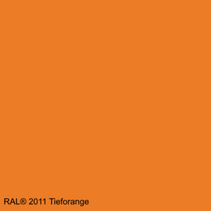Lederfarbe Tieforange RAL 2011